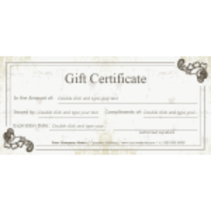 Vintage Paper Background Gift Certificate thumb